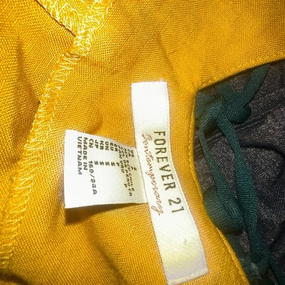 Forever 21 Gold Asymmetrical Buttoned Camisole Dress - Picture 8 of 9